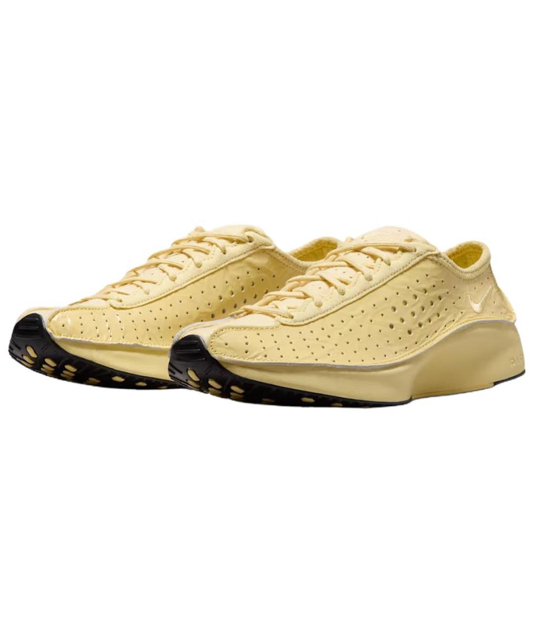 NIKE Желтые кожаные кроссовки, фото 4