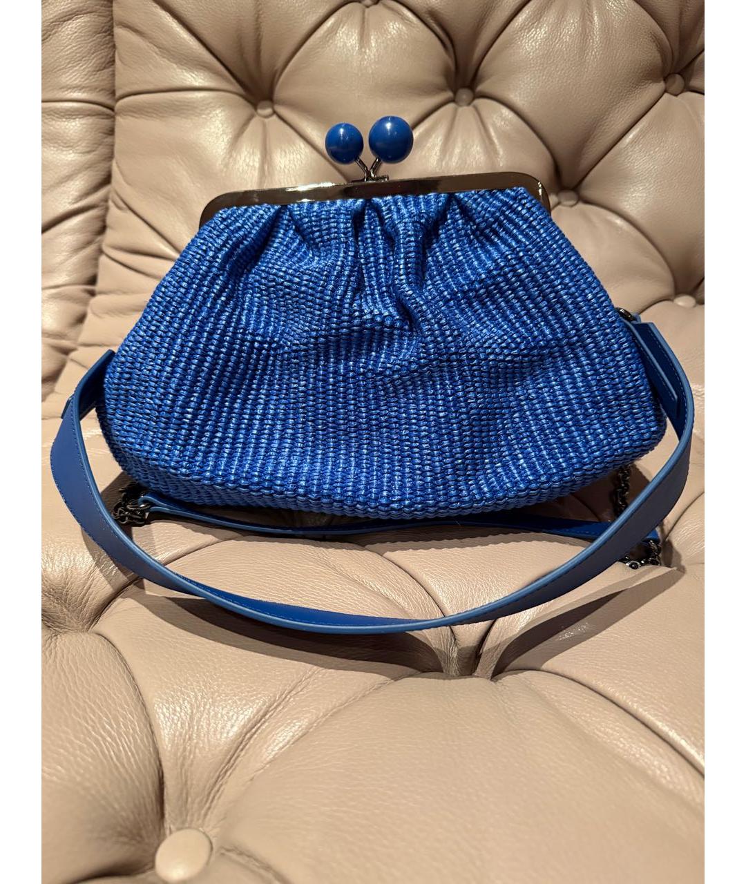 WEEKEND MAX MARA Синяя сумка через плечо, фото 7
