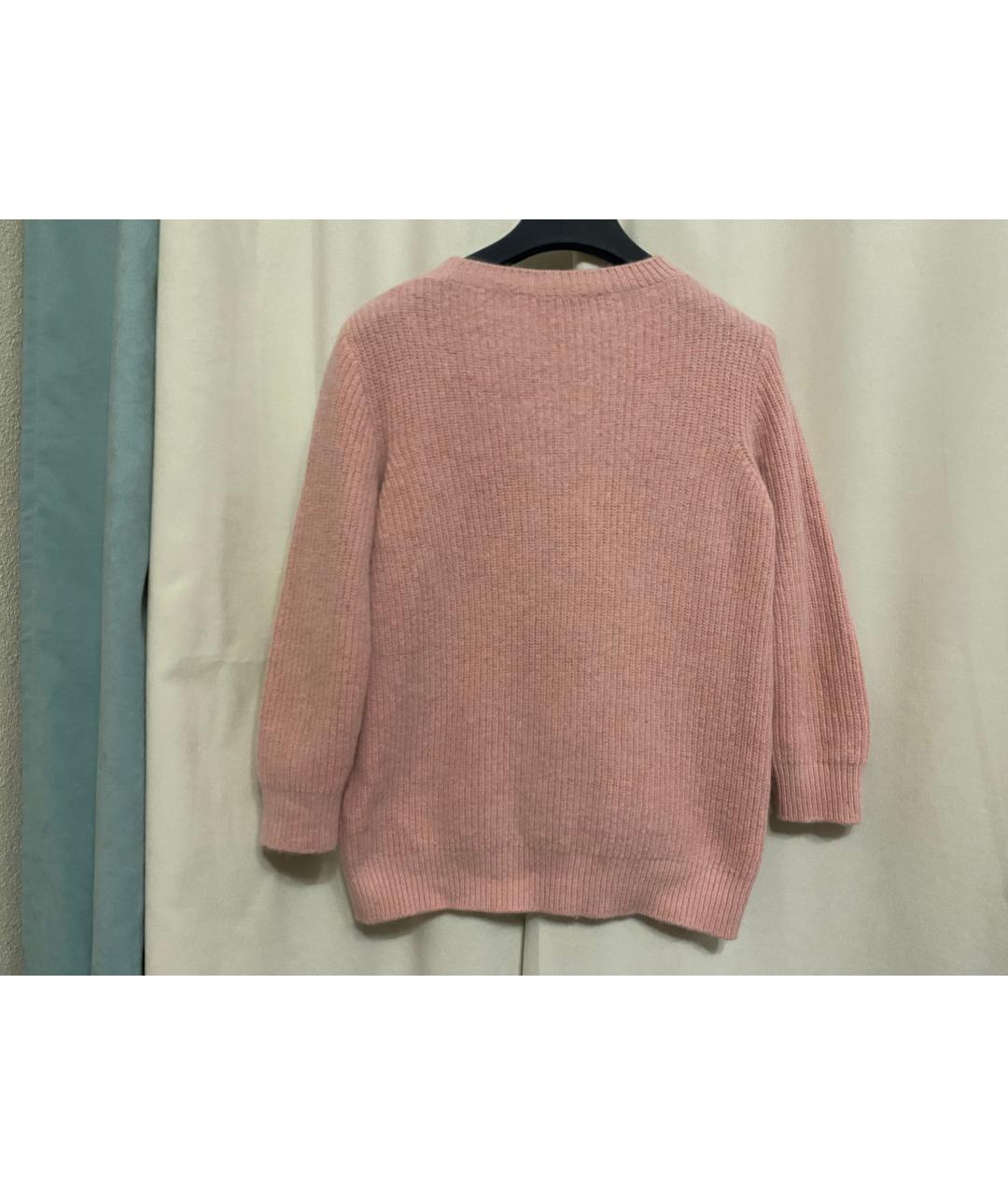 EMPORIO ARMANI Розовый шерстяной джемпер / свитер, фото 2