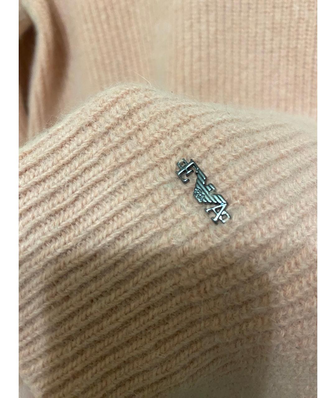 EMPORIO ARMANI Розовый шерстяной джемпер / свитер, фото 4