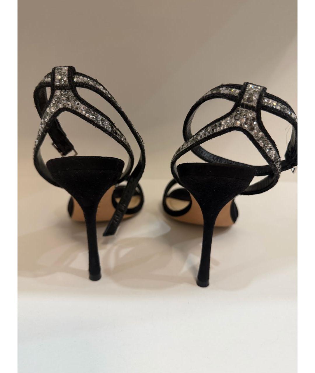 CHRISTIAN DIOR Черные замшевые туфли, фото 4