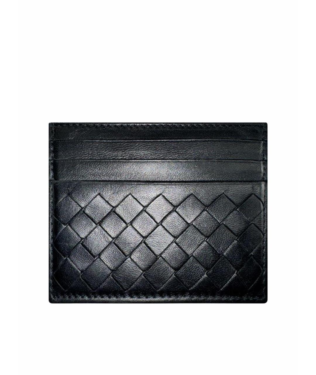 BOTTEGA VENETA Черный кожаный кардхолдер, фото 1
