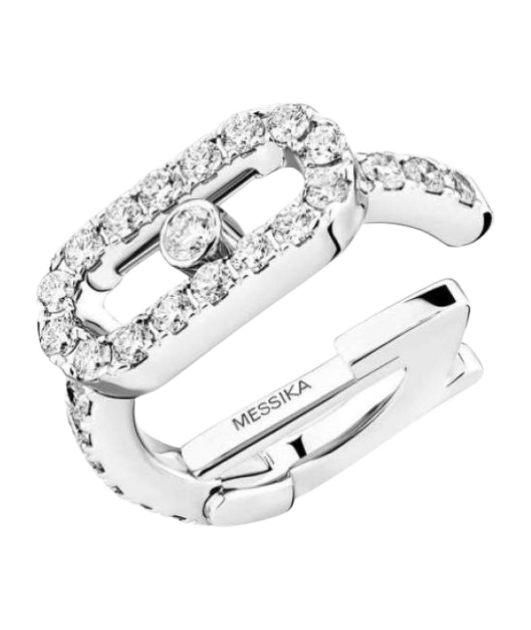 MESSIKA Серебряные серьги из белого золота, фото 1