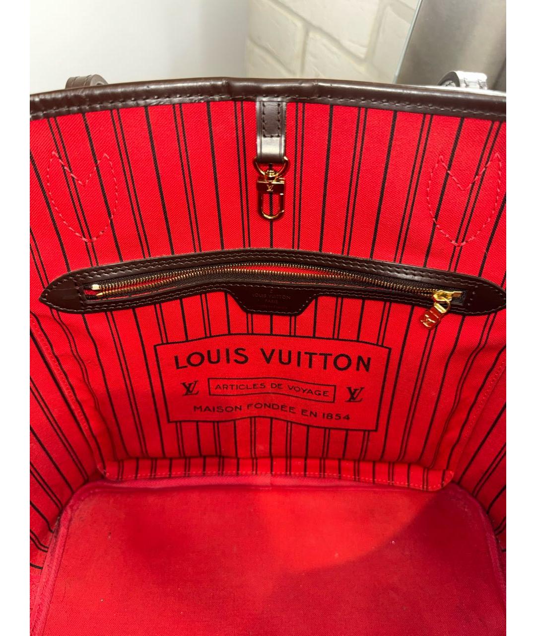 LOUIS VUITTON Коричневая сумка тоут, фото 5