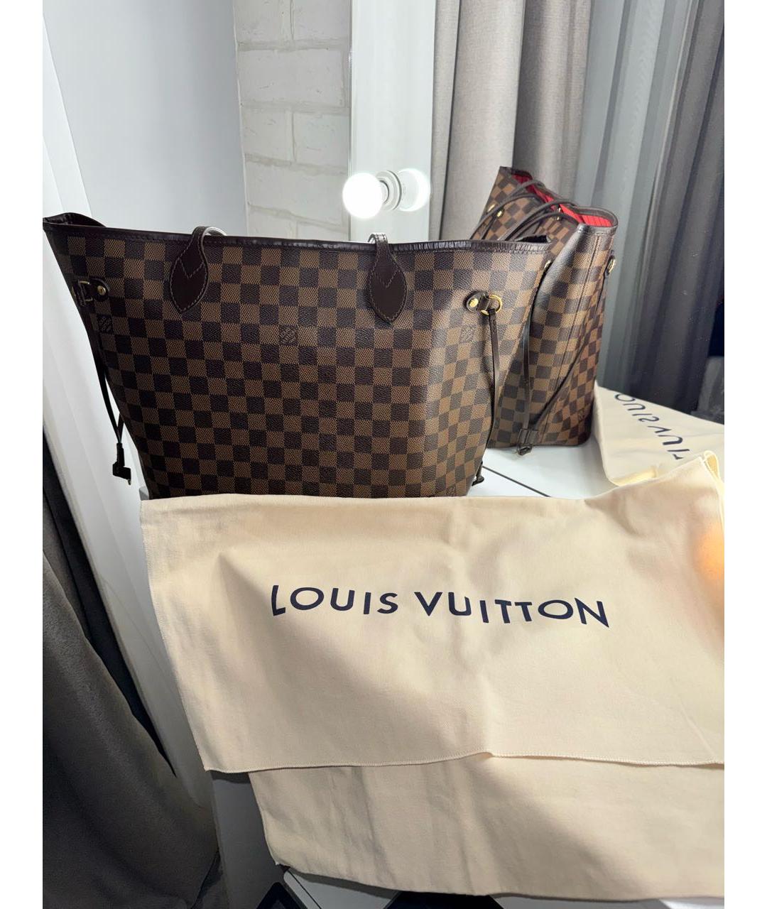 LOUIS VUITTON Коричневая сумка тоут, фото 6