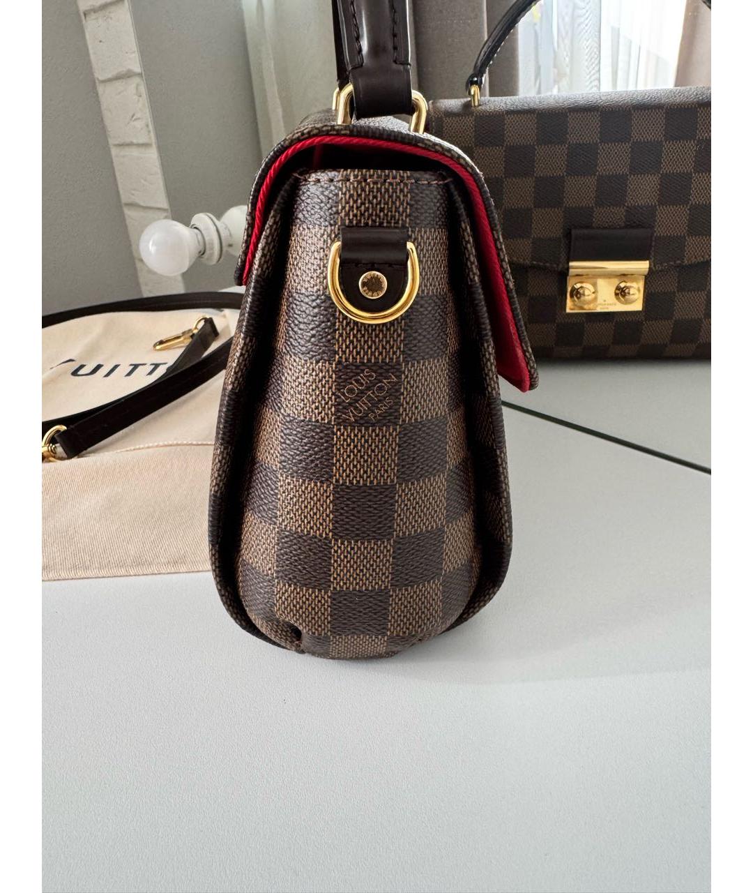 LOUIS VUITTON Коричневая сумка с короткими ручками, фото 7