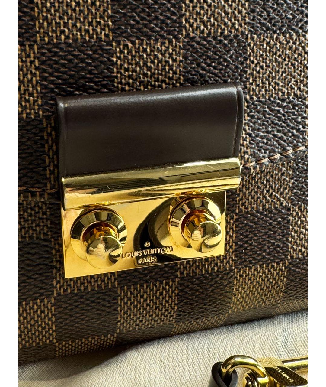 LOUIS VUITTON Коричневая сумка с короткими ручками, фото 3