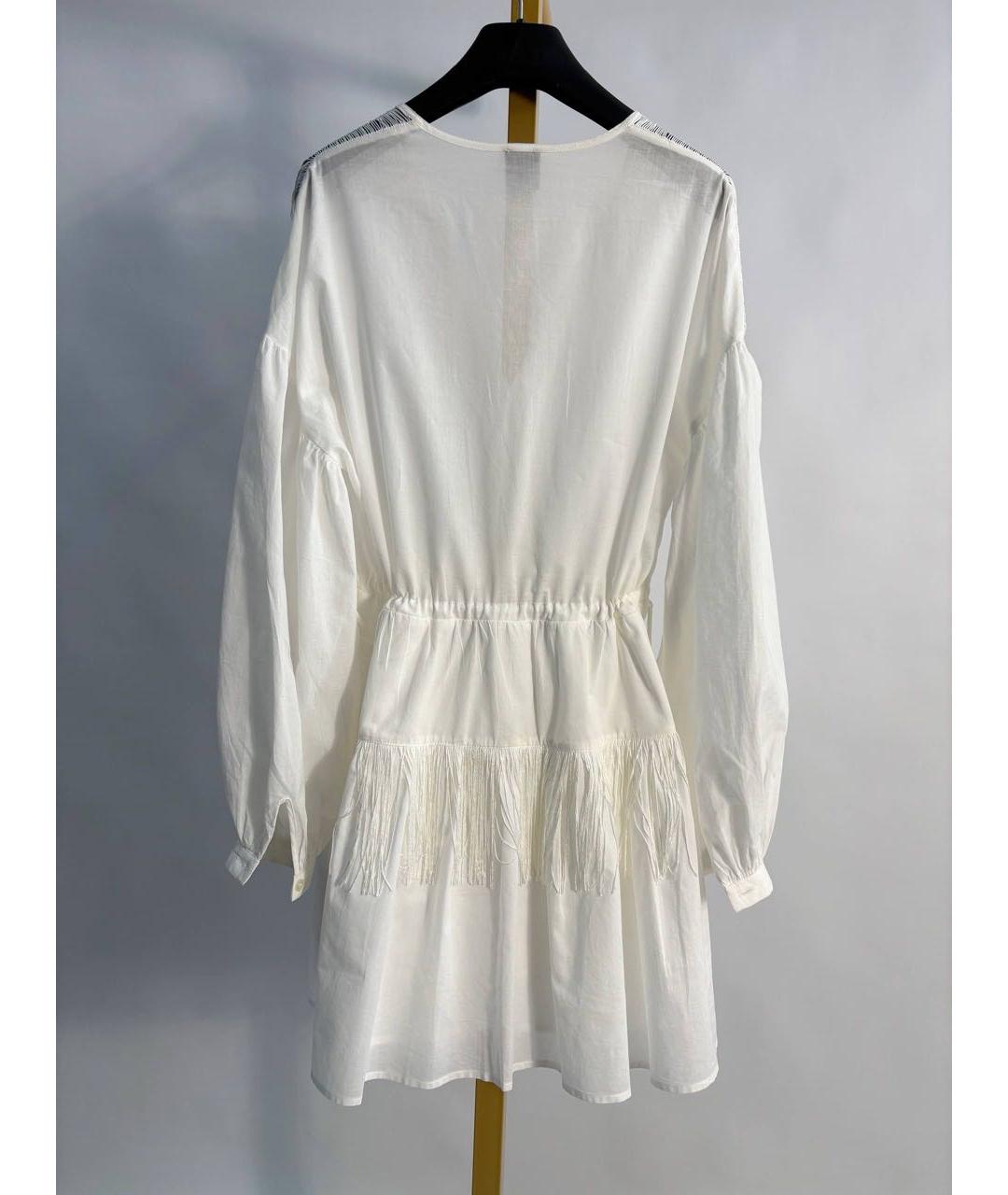 PINKO Белая хлопковая туника, фото 2