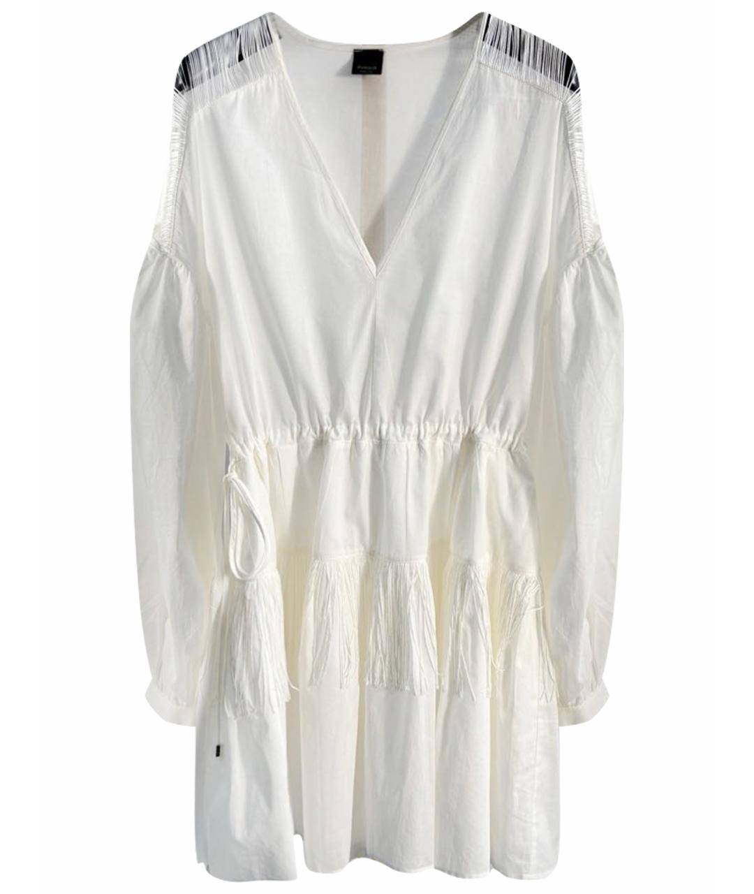 PINKO Белая хлопковая туника, фото 1