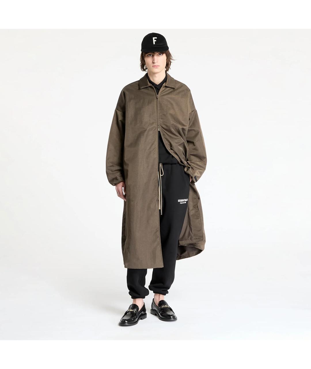FEAR OF GOD ESSENTIALS Коричневый тренч / плащ, фото 4