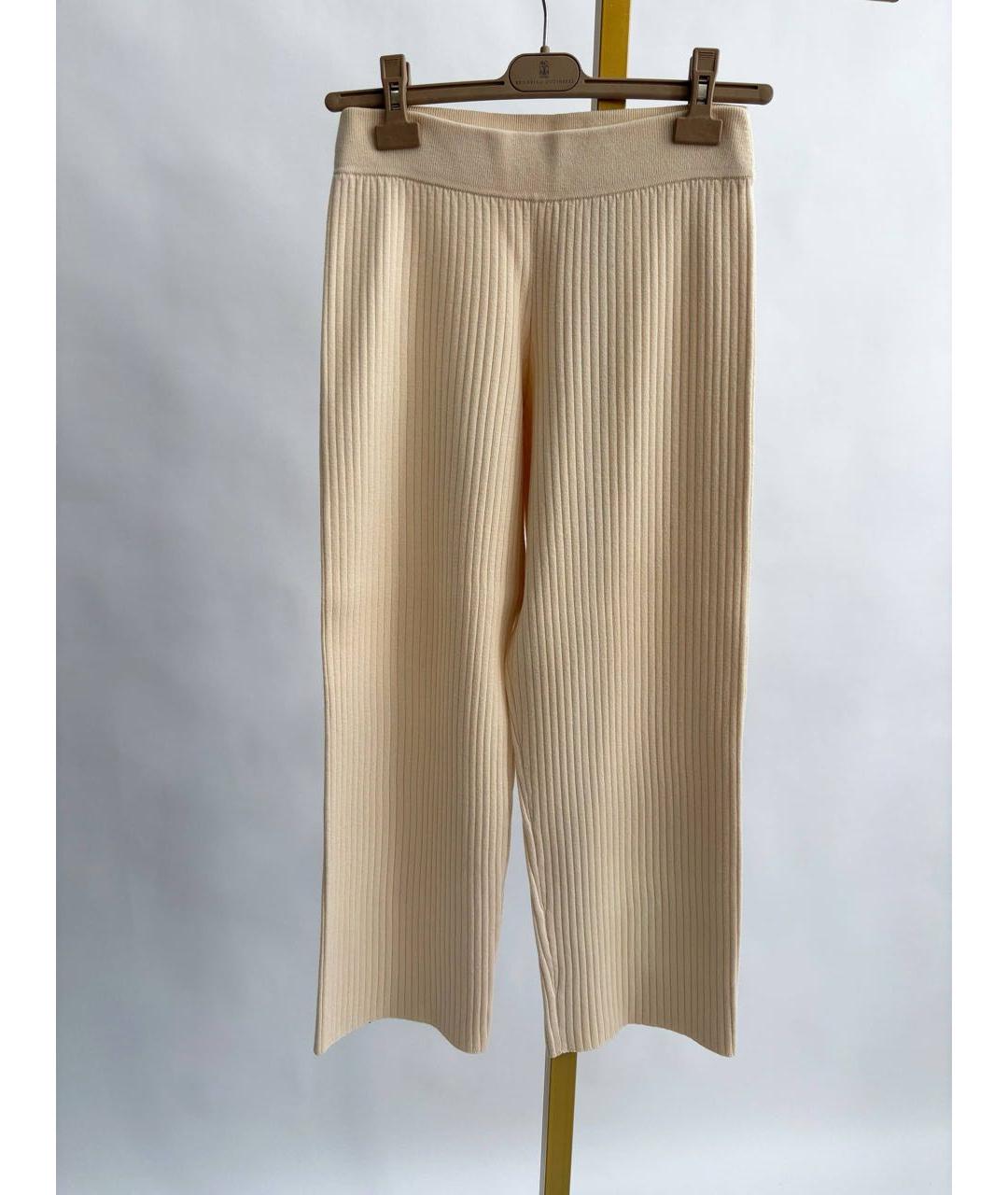 THEORY Бежевый вискозный костюм с брюками, фото 2