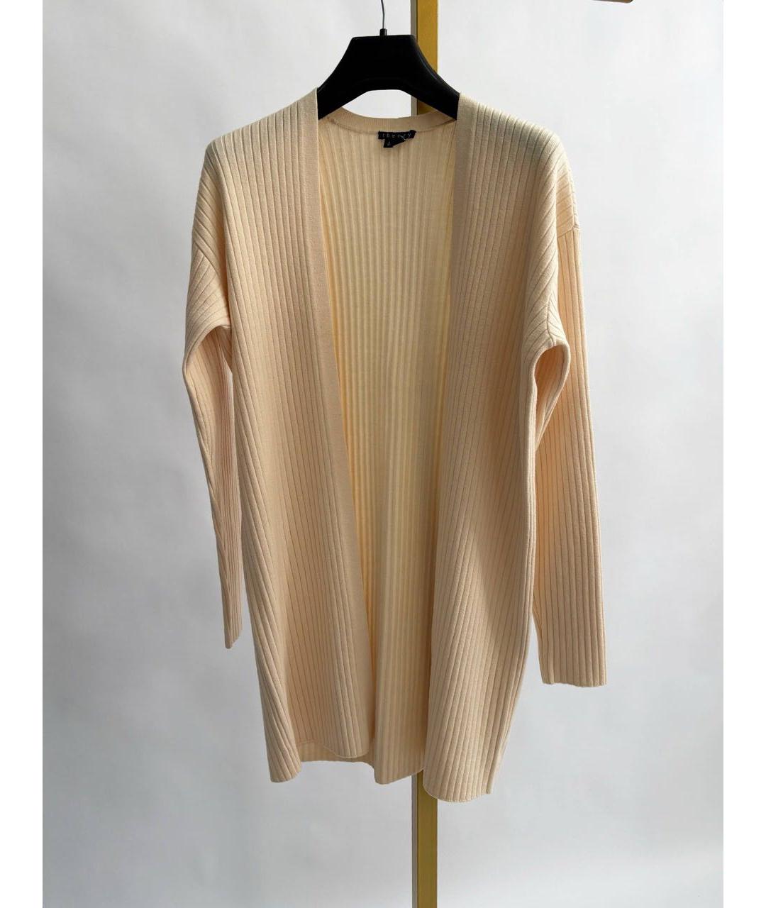 THEORY Бежевый вискозный костюм с брюками, фото 9