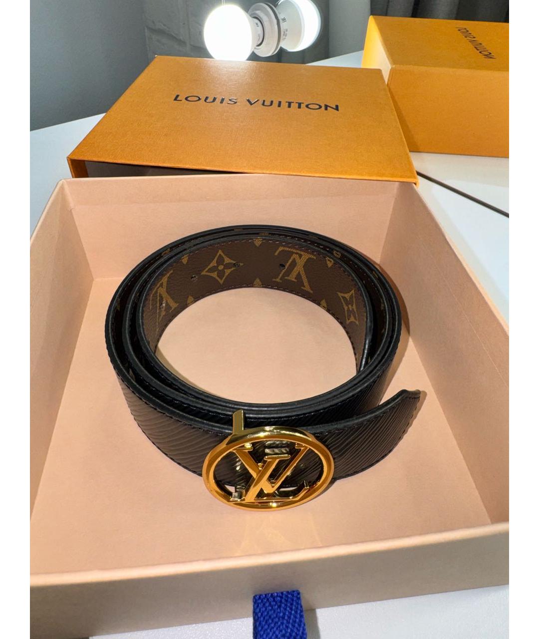 LOUIS VUITTON Коричневый ремень, фото 3