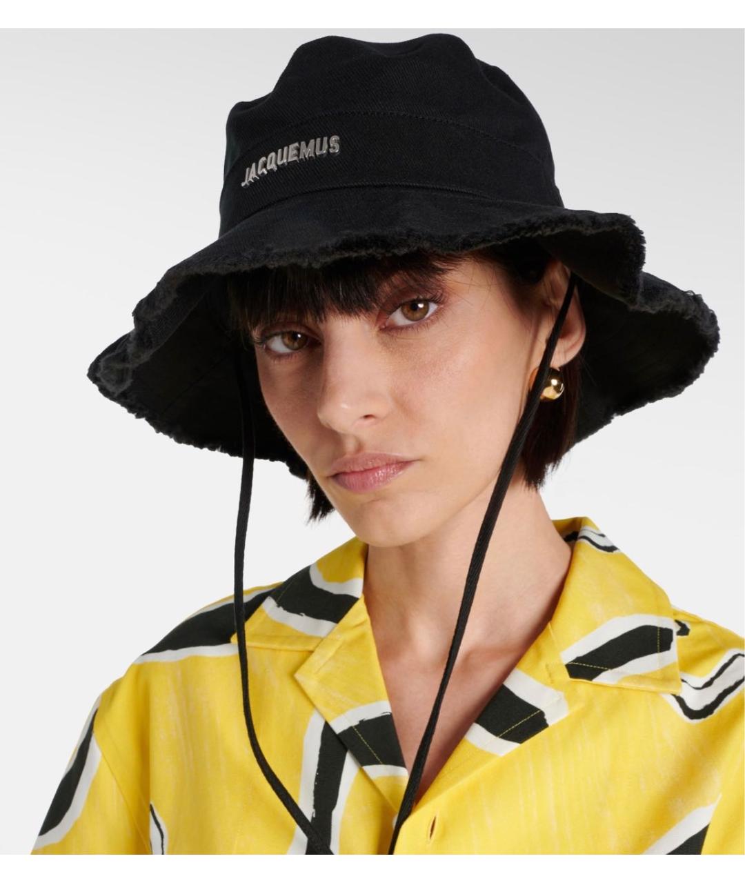 JACQUEMUS Черная хлопковая панама, фото 2