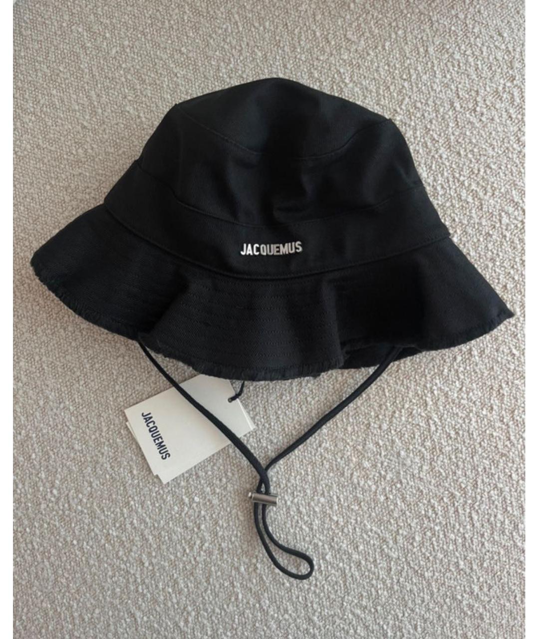 JACQUEMUS Черная хлопковая панама, фото 4