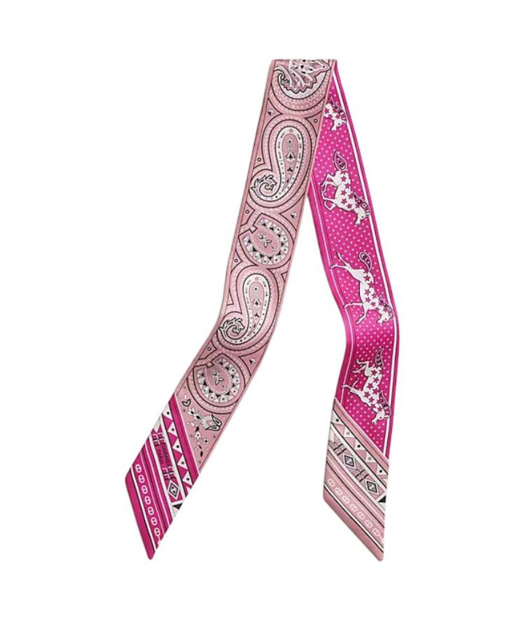 HERMES Мульти шелковый шарф, фото 1