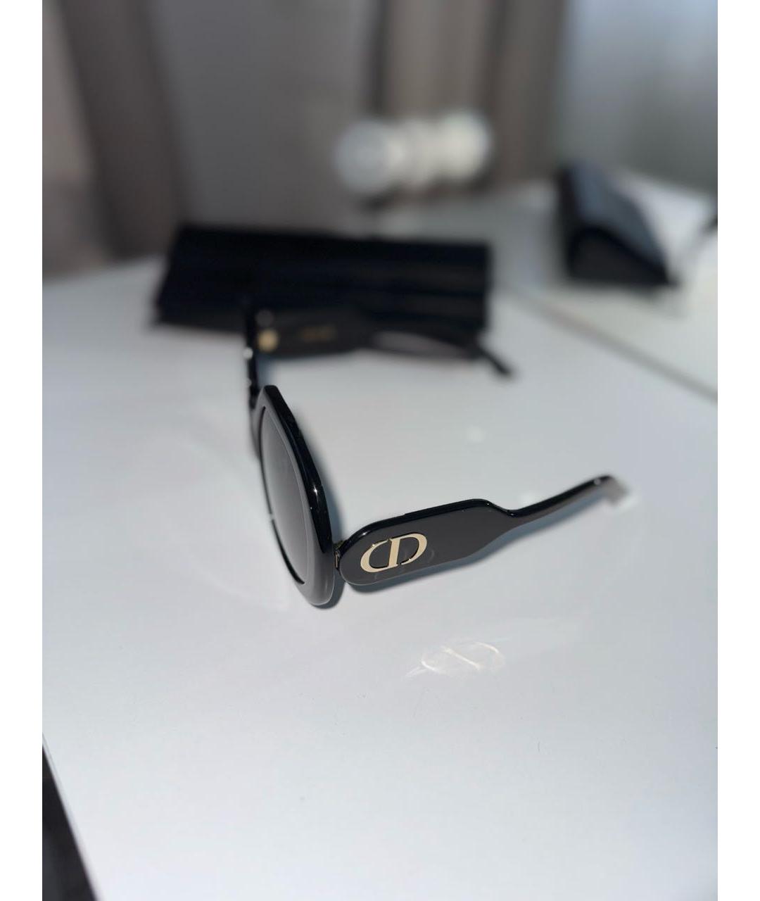 CHRISTIAN DIOR Черные пластиковые солнцезащитные очки, фото 5
