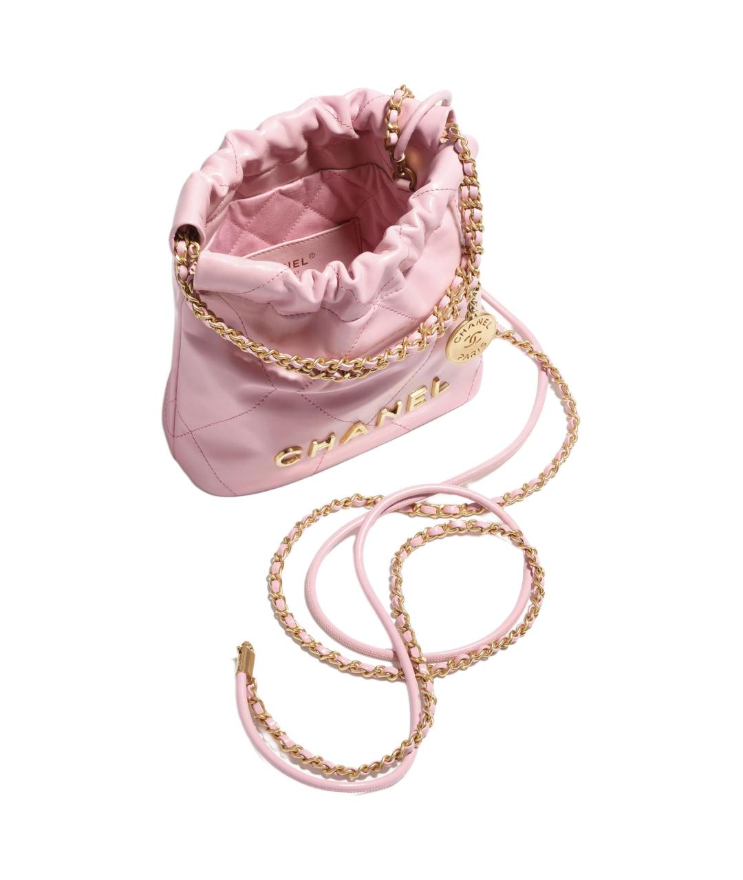 CHANEL Розовая кожаная сумка через плечо, фото 3