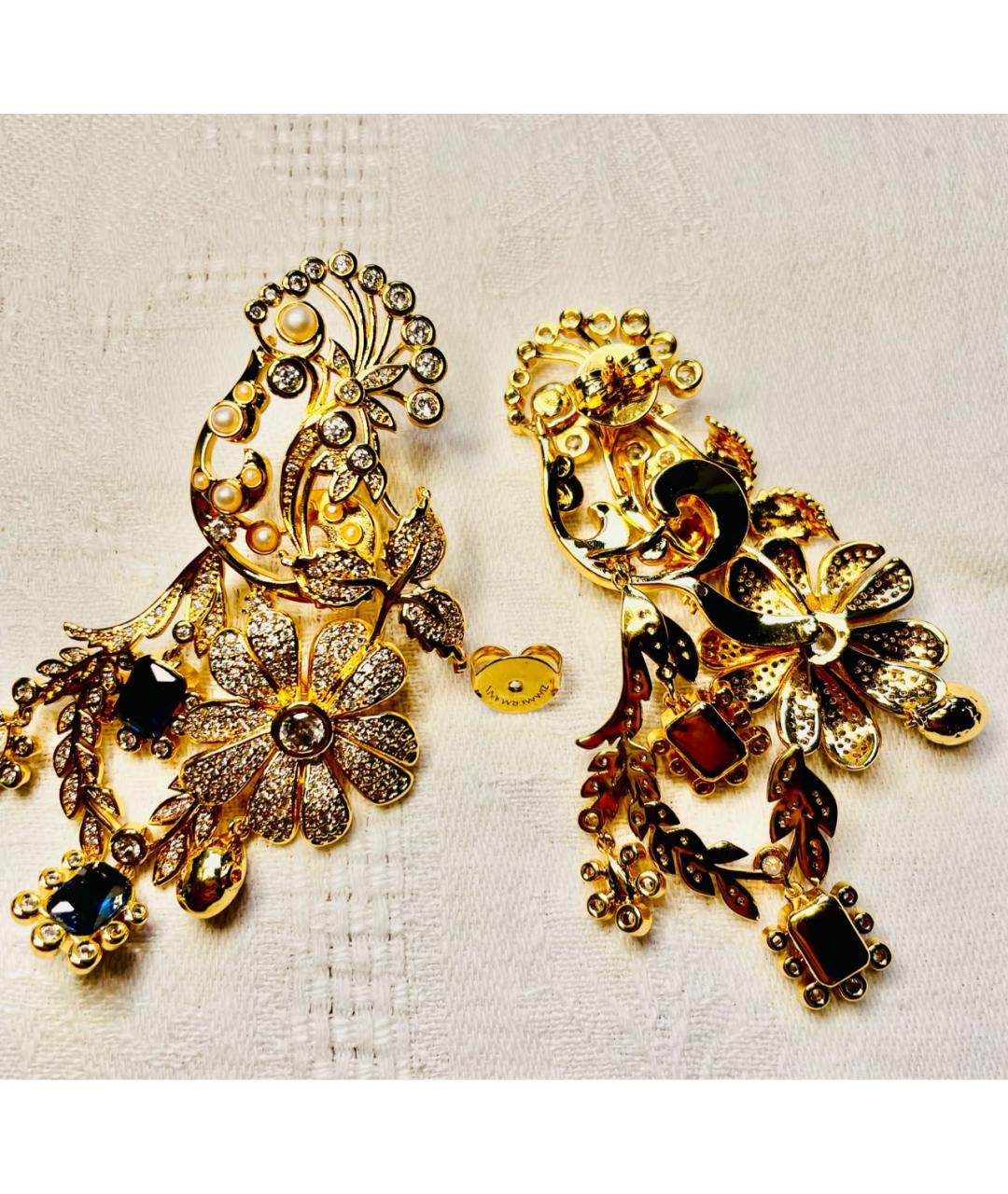 ZIMMERMANN Золотые позолоченные серьги, фото 7