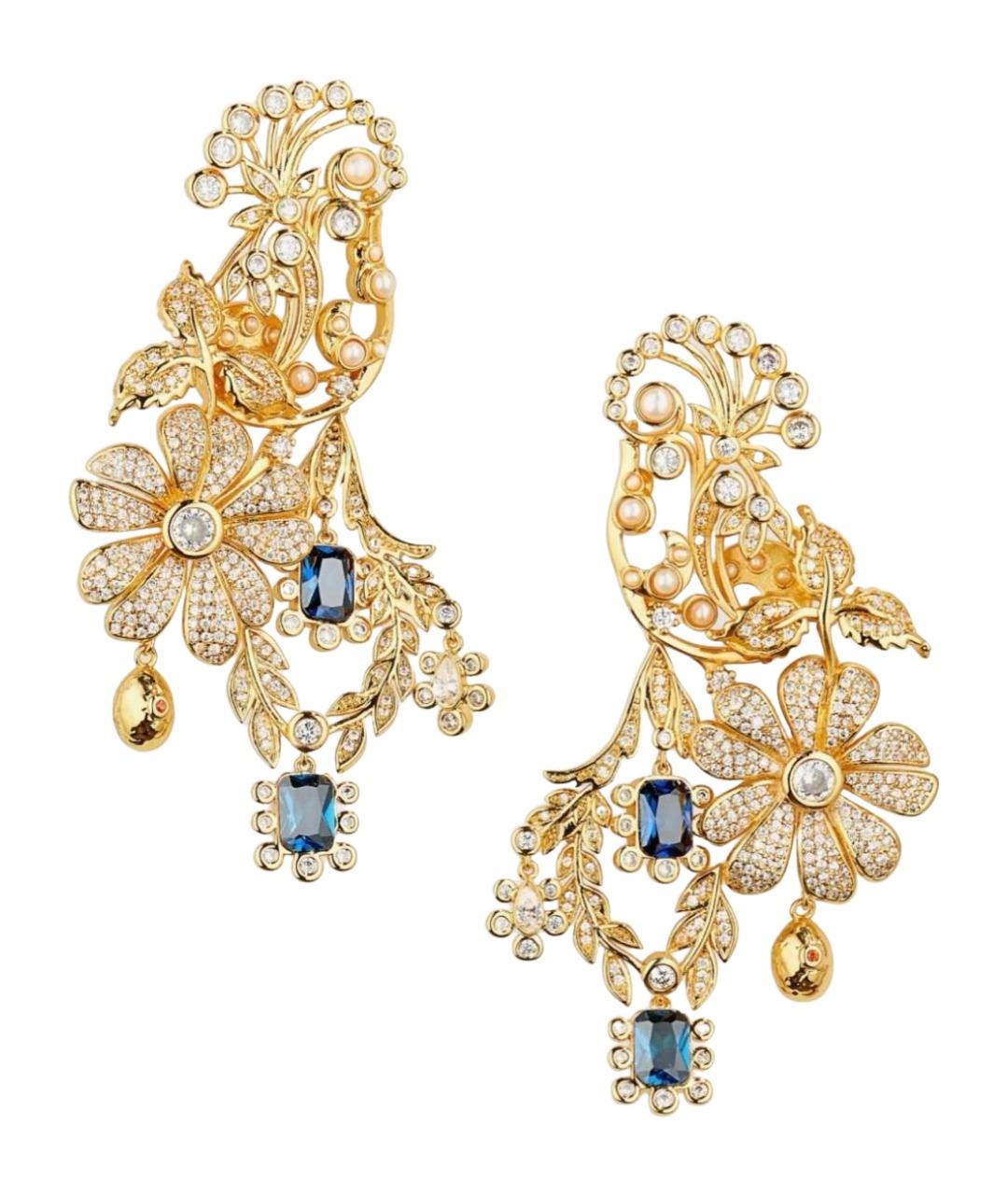 ZIMMERMANN Золотые позолоченные серьги, фото 1