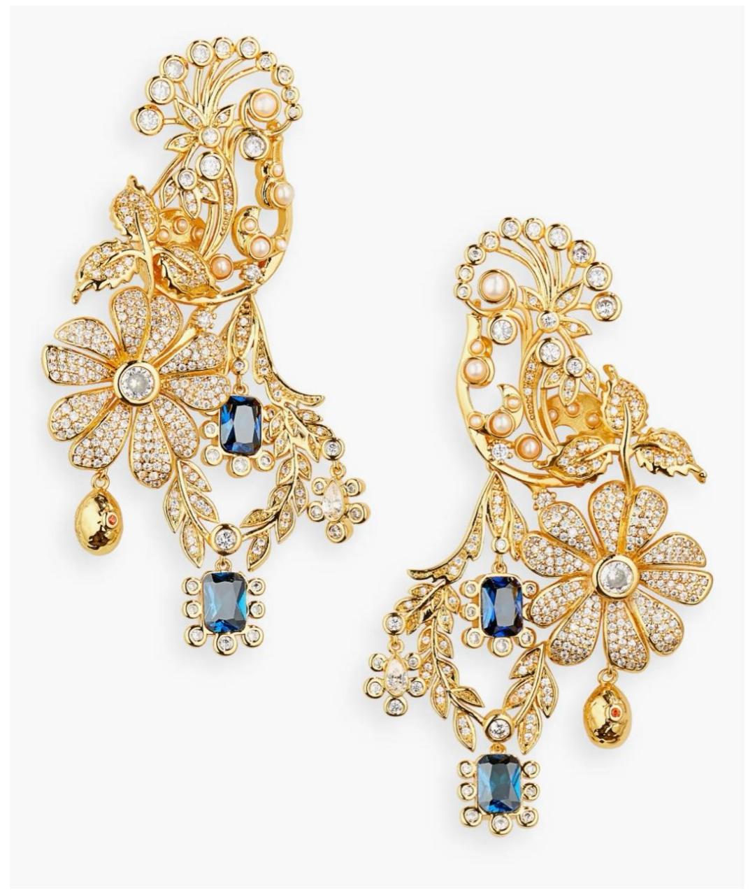 ZIMMERMANN Золотые позолоченные серьги, фото 9