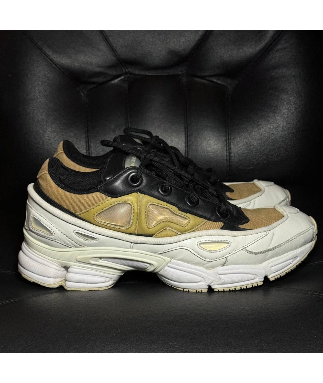 ADIDAS X RAF SIMONS Белые кожаные низкие кроссовки / кеды, фото 9