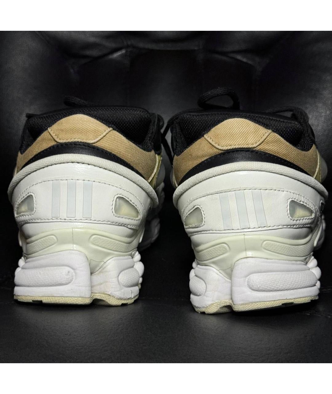 ADIDAS X RAF SIMONS Белые кожаные низкие кроссовки / кеды, фото 2