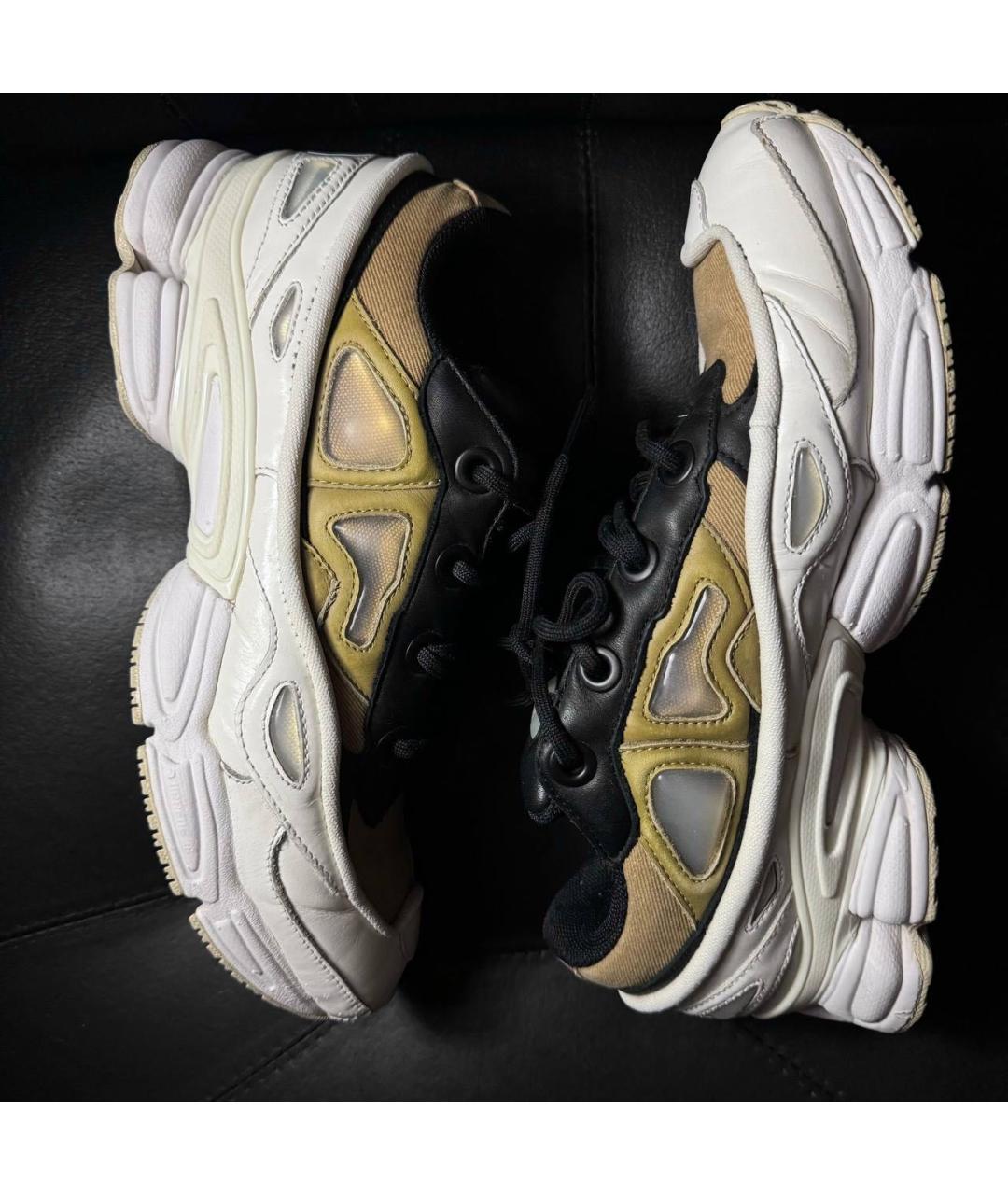 ADIDAS X RAF SIMONS Белые кожаные низкие кроссовки / кеды, фото 3