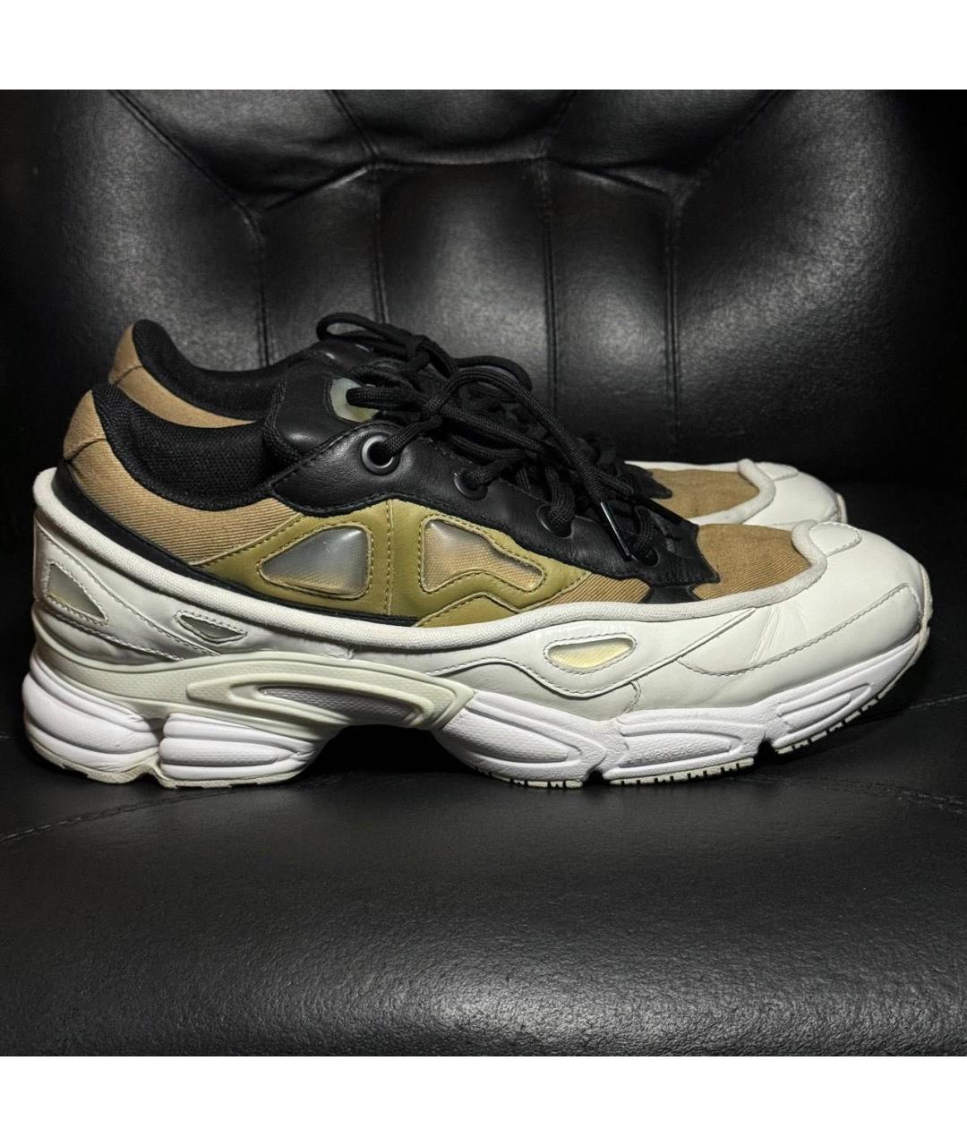 ADIDAS X RAF SIMONS Белые кожаные низкие кроссовки / кеды, фото 9