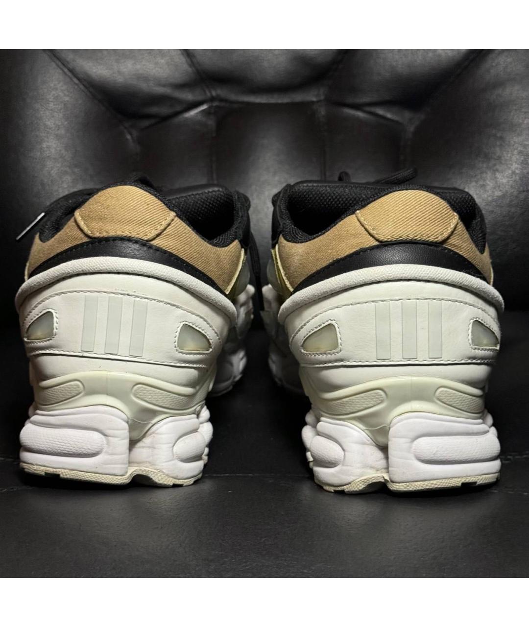 ADIDAS X RAF SIMONS Белые кожаные низкие кроссовки / кеды, фото 2