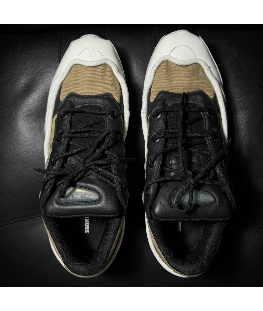 ADIDAS X RAF SIMONS Белые кожаные низкие кроссовки / кеды, фото 7