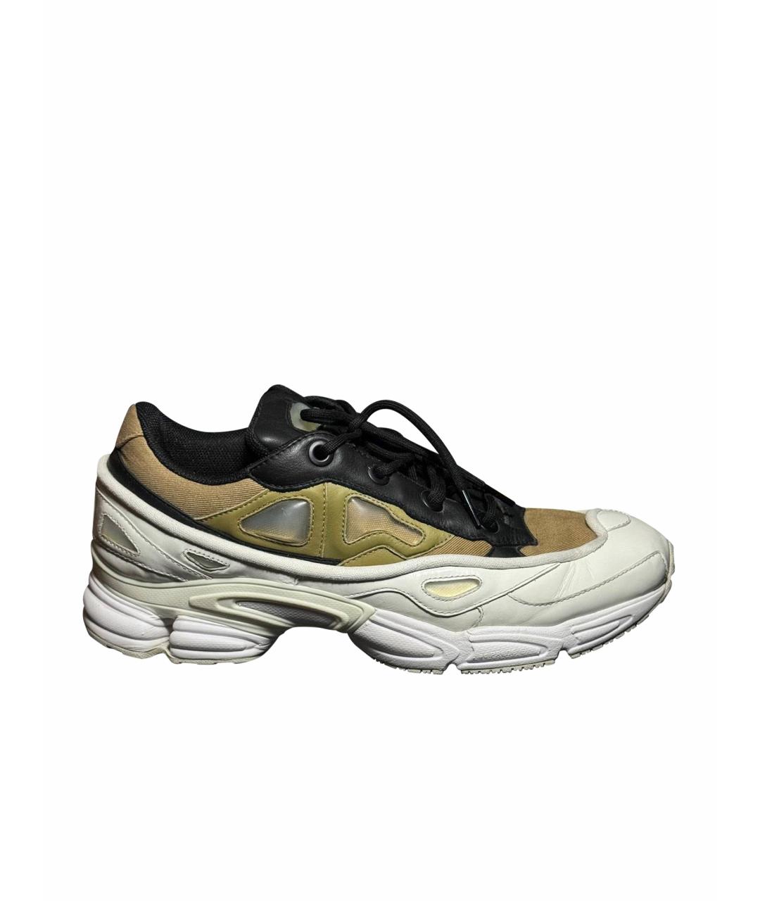 ADIDAS X RAF SIMONS Белые кожаные низкие кроссовки / кеды, фото 1