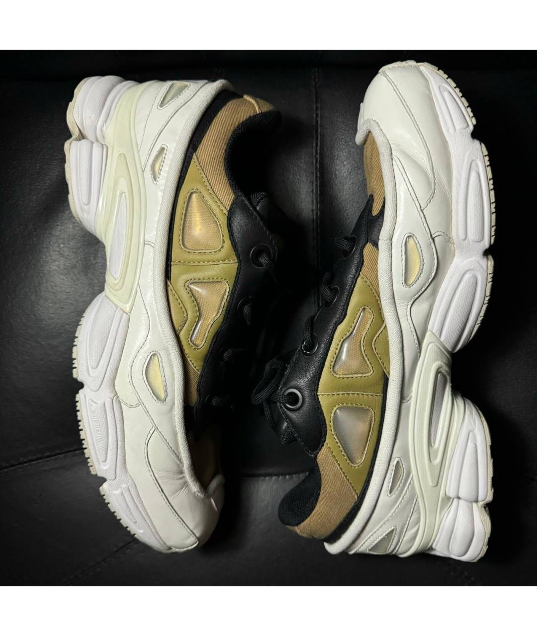 ADIDAS X RAF SIMONS Белые кожаные низкие кроссовки / кеды, фото 4