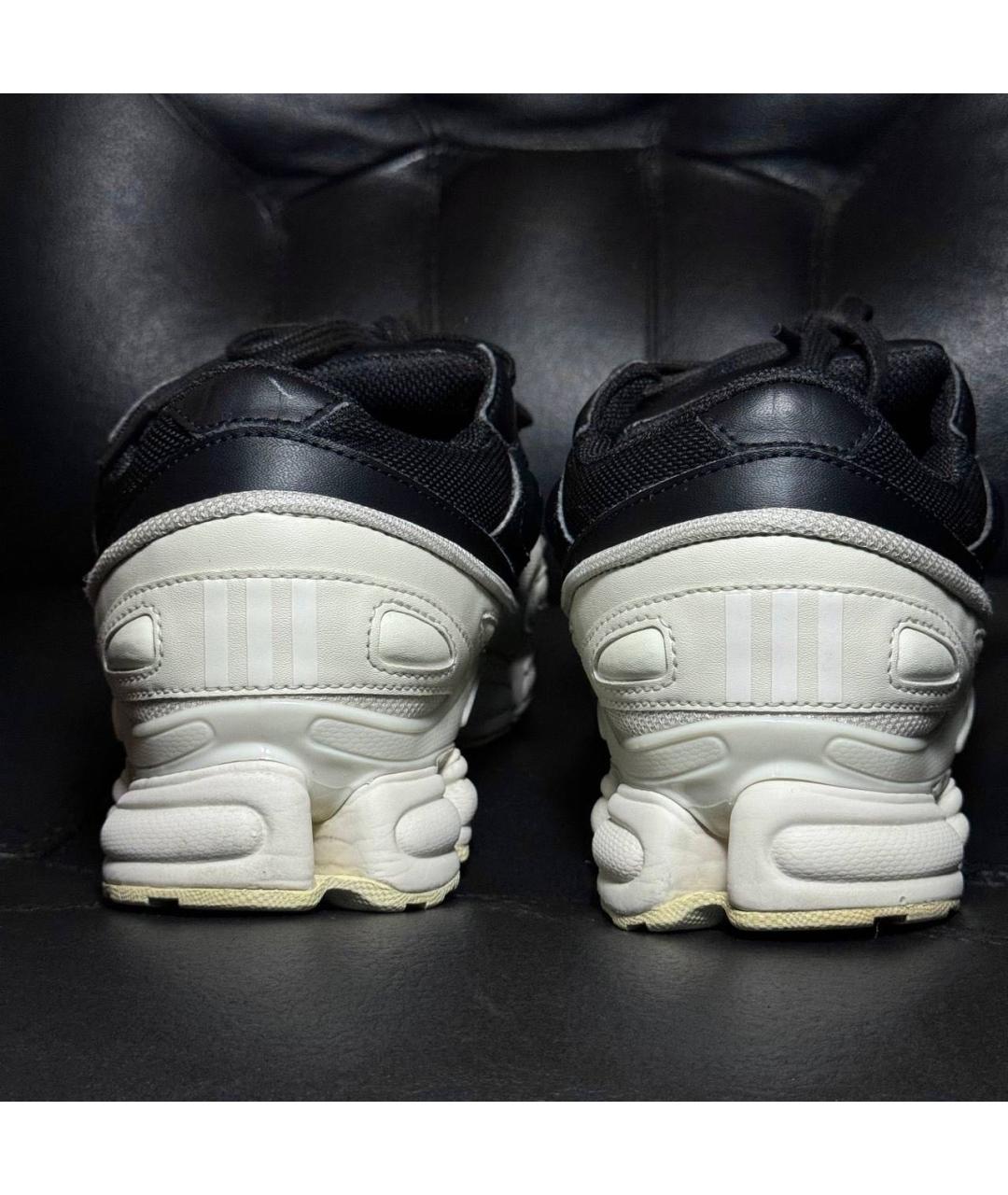 ADIDAS X RAF SIMONS Черные текстильные низкие кроссовки / кеды, фото 2