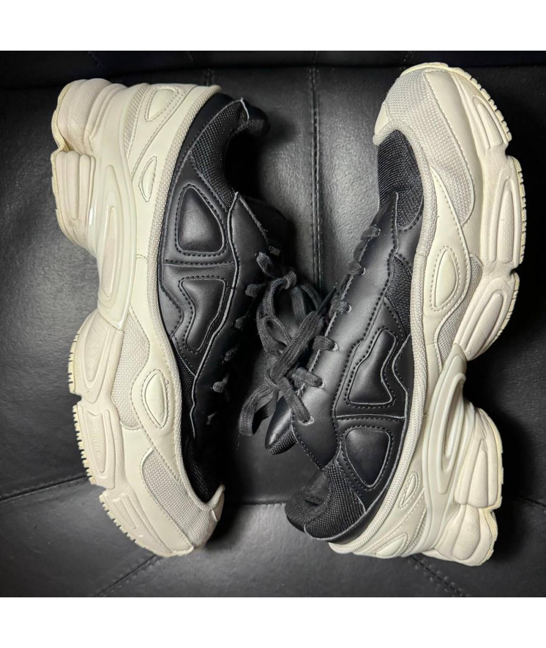 ADIDAS X RAF SIMONS Белые текстильные низкие кроссовки / кеды, фото 3