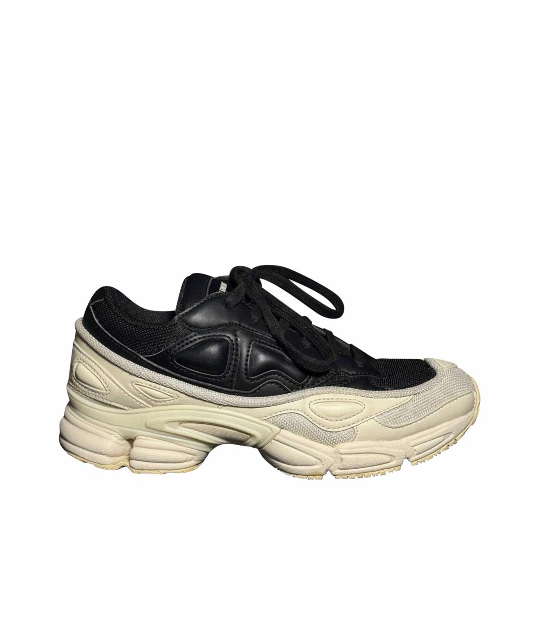 ADIDAS X RAF SIMONS Белые текстильные низкие кроссовки / кеды, фото 1