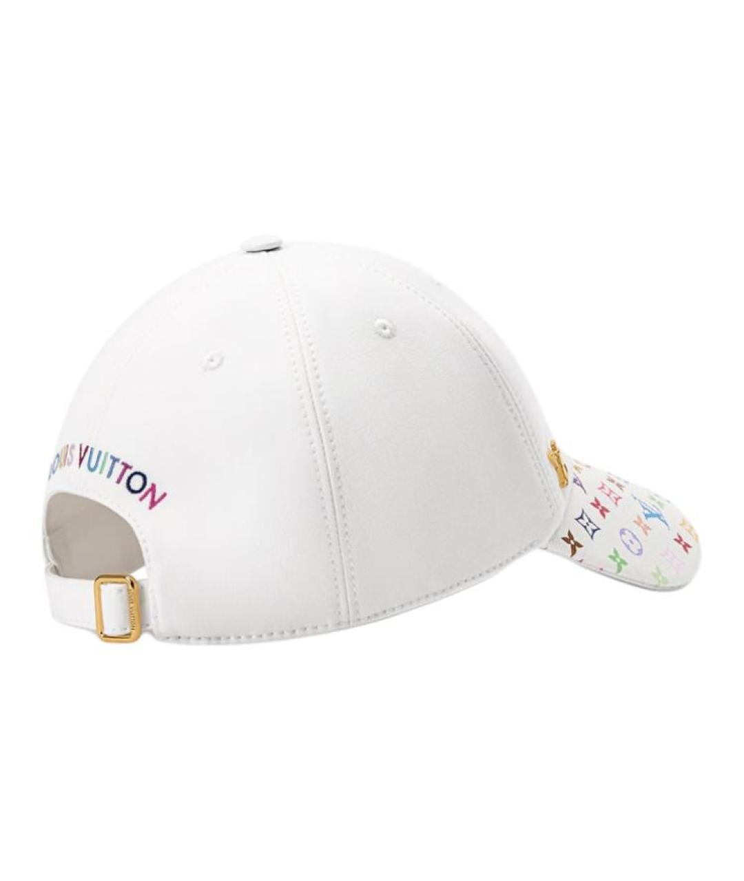 LOUIS VUITTON Белая хлопковая кепка, фото 3