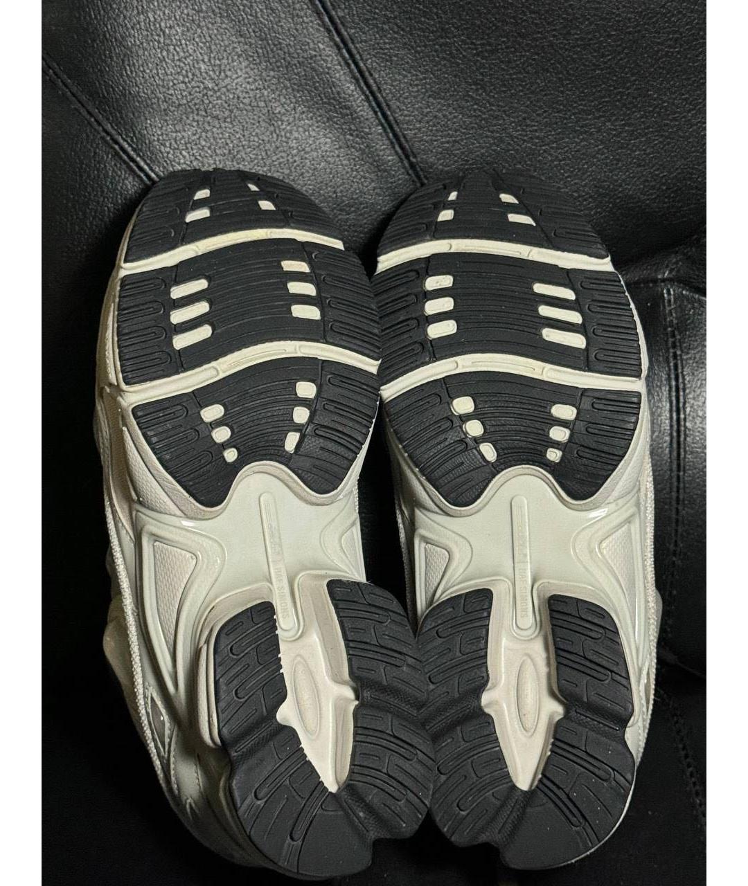 ADIDAS X RAF SIMONS Белые текстильные низкие кроссовки / кеды, фото 7