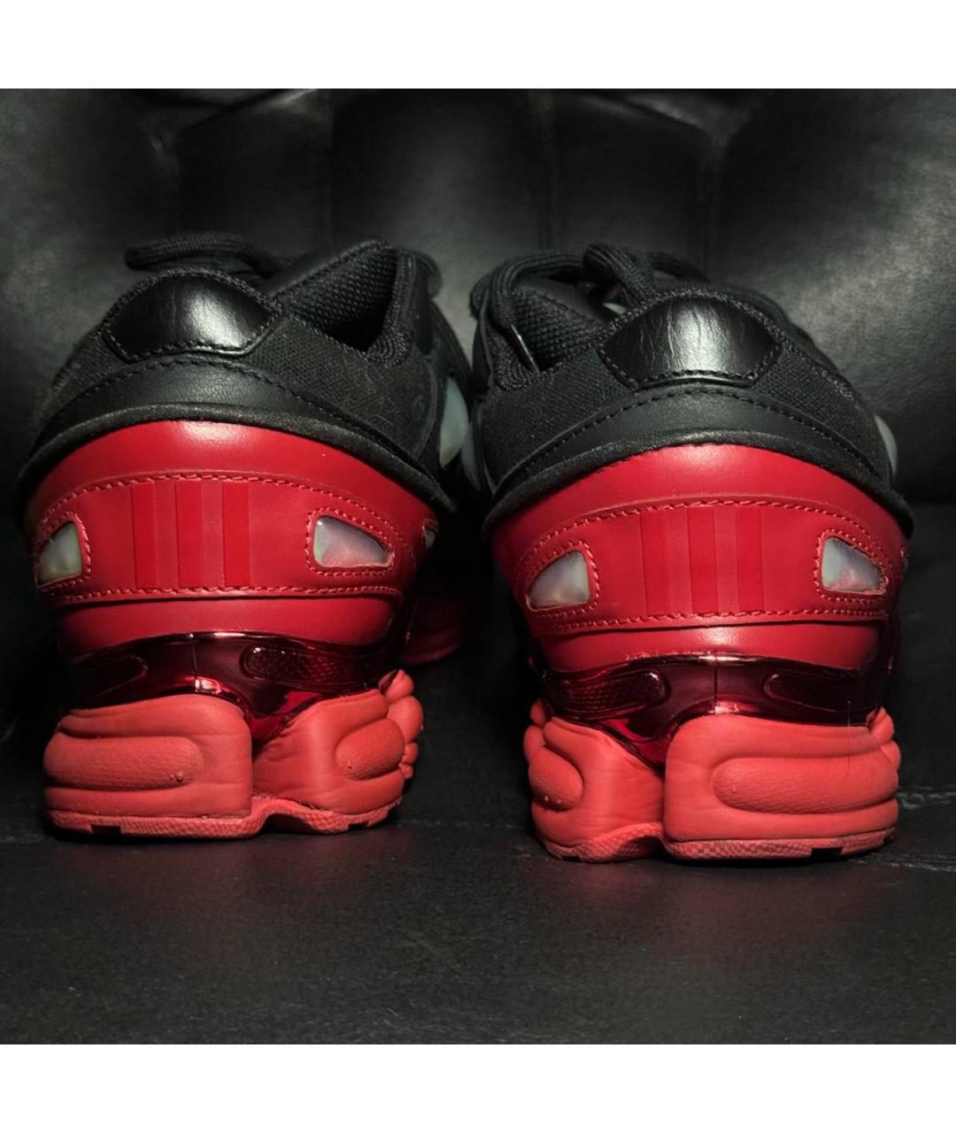 ADIDAS X RAF SIMONS Красные кожаные низкие кроссовки / кеды, фото 2