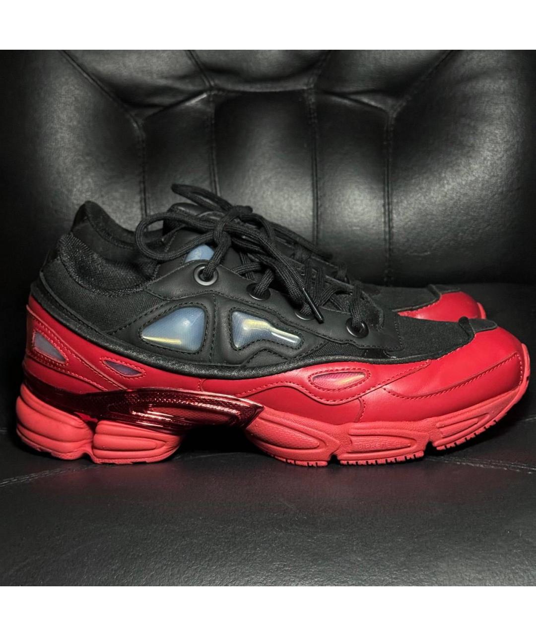 ADIDAS X RAF SIMONS Красные кожаные низкие кроссовки / кеды, фото 9