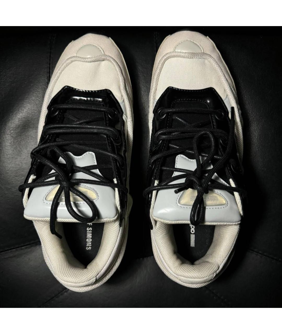 ADIDAS X RAF SIMONS Белые текстильные низкие кроссовки / кеды, фото 7