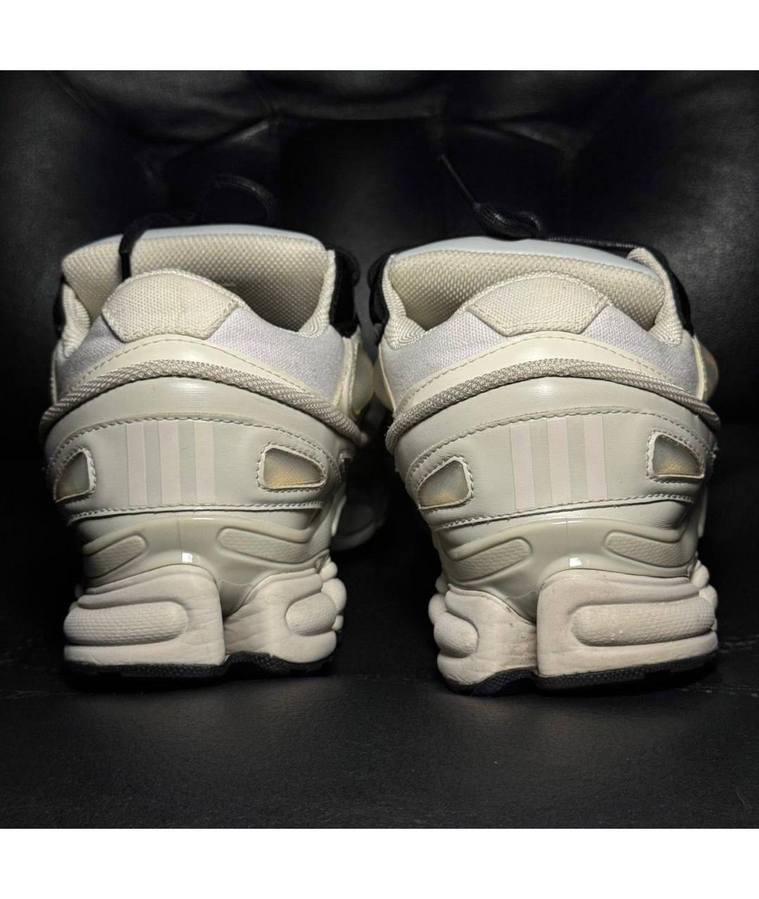 ADIDAS X RAF SIMONS Белые текстильные низкие кроссовки / кеды, фото 2