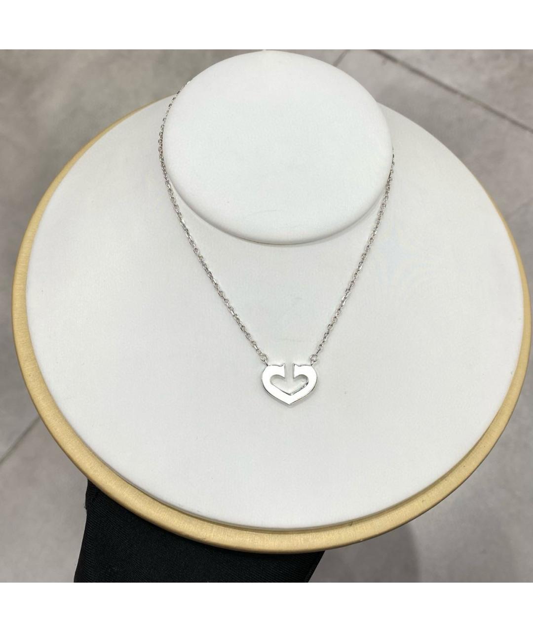 CARTIER Серебряное колье из белого золота, фото 8