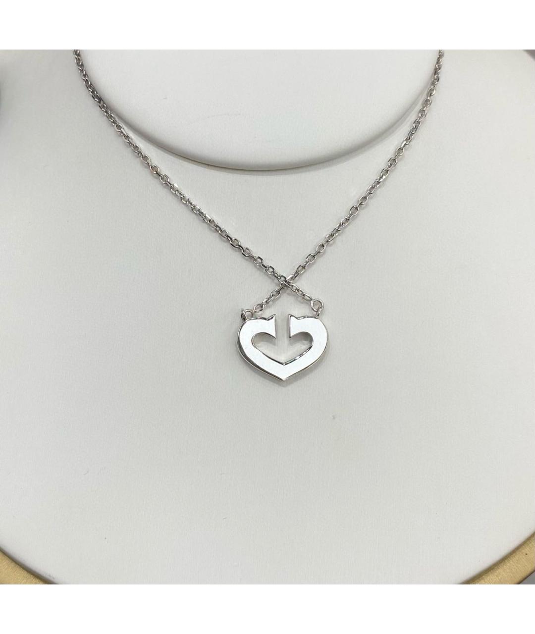 CARTIER Серебряное колье из белого золота, фото 5