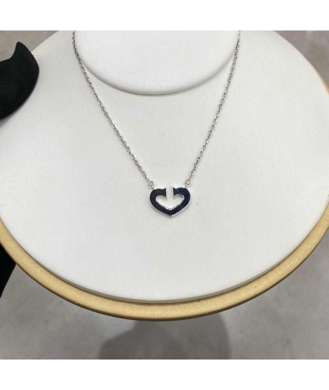 CARTIER Серебряное колье из белого золота, фото 2