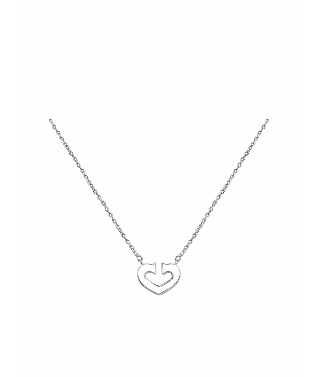 CARTIER Серебряное колье из белого золота, фото 1