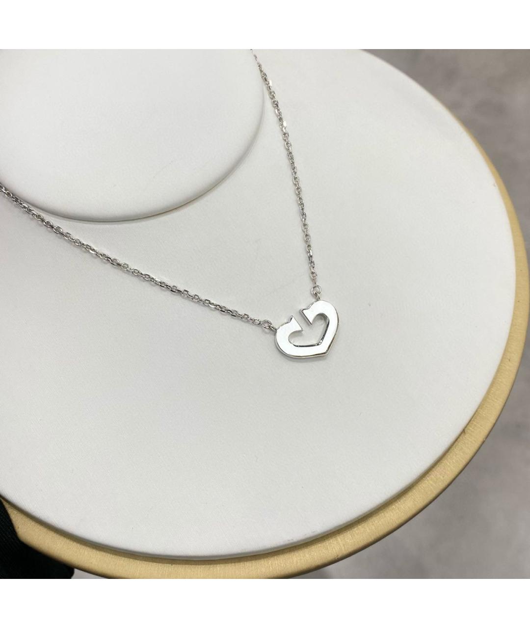 CARTIER Серебряное колье из белого золота, фото 3