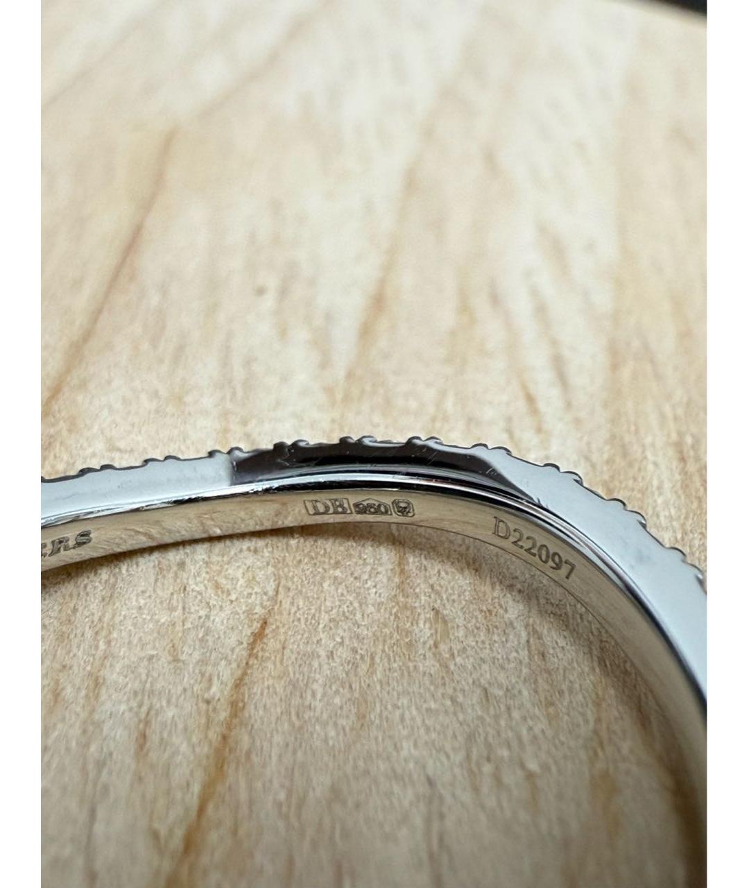 DE BEERS Серебряное платиновое кольцо, фото 5