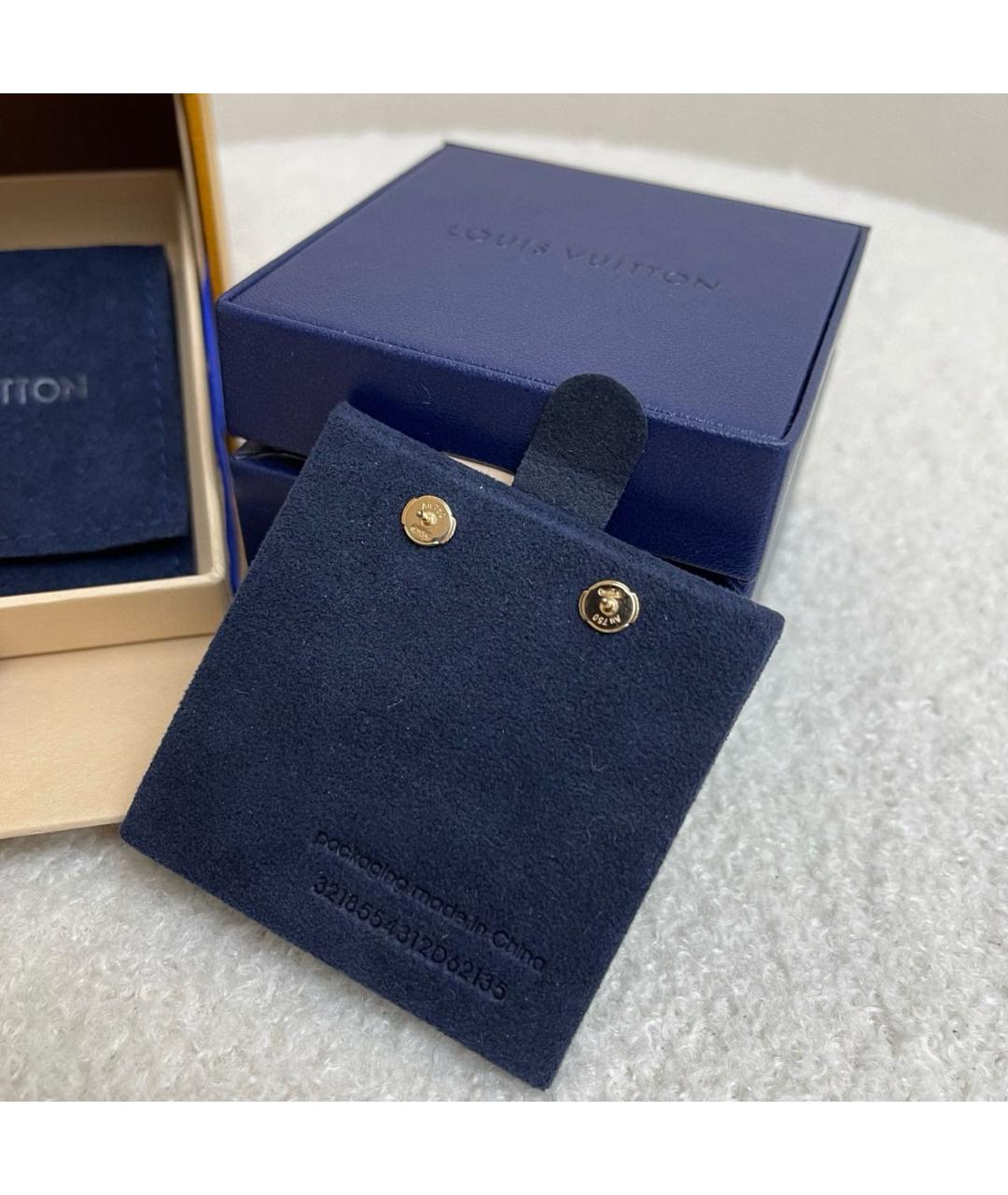 LOUIS VUITTON Золотые серьги из розового золота, фото 4