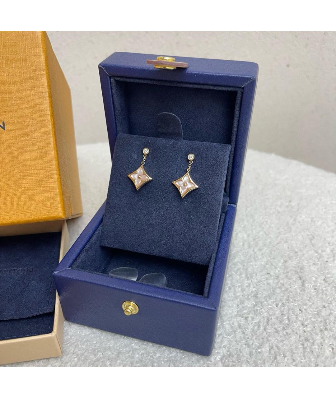 LOUIS VUITTON Золотые серьги из розового золота, фото 8